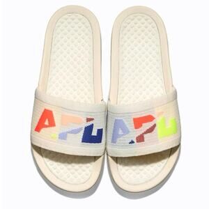 APL Big Logo TechLoom Slide Pristine / Neon / Blocked Womens Size 7